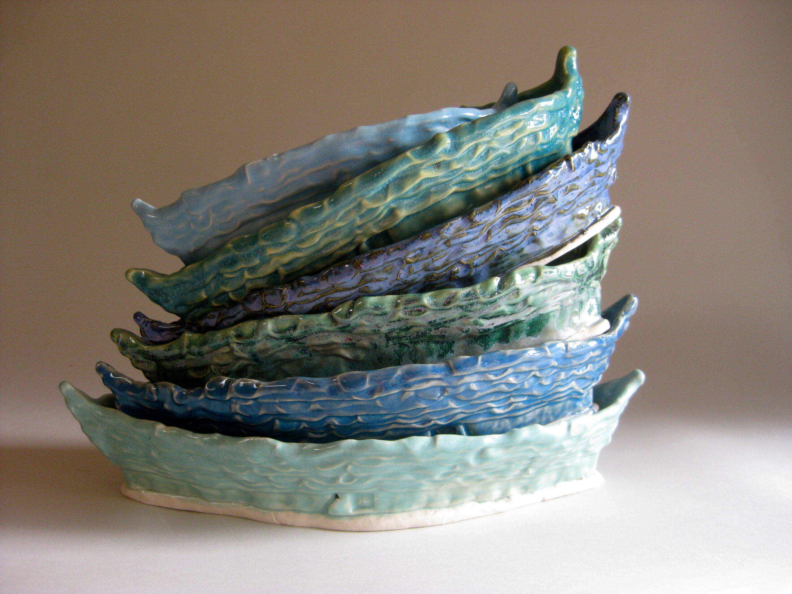 Pile of Boats ceramic work